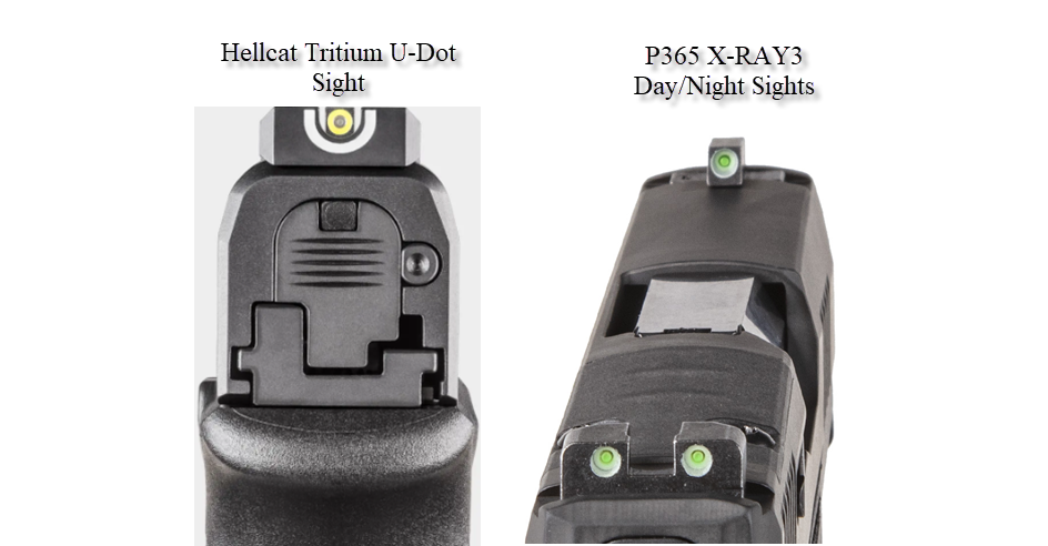 Sights for Sig P365 and Springfield Hellcat